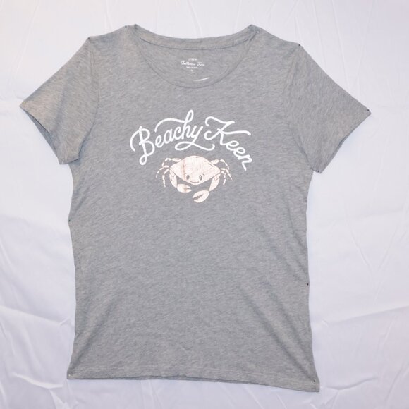 J Crew Collector Tee Size S Gray 100% Cotton Crab Graphic Short Sleeves NWT - Picture 6 of 12